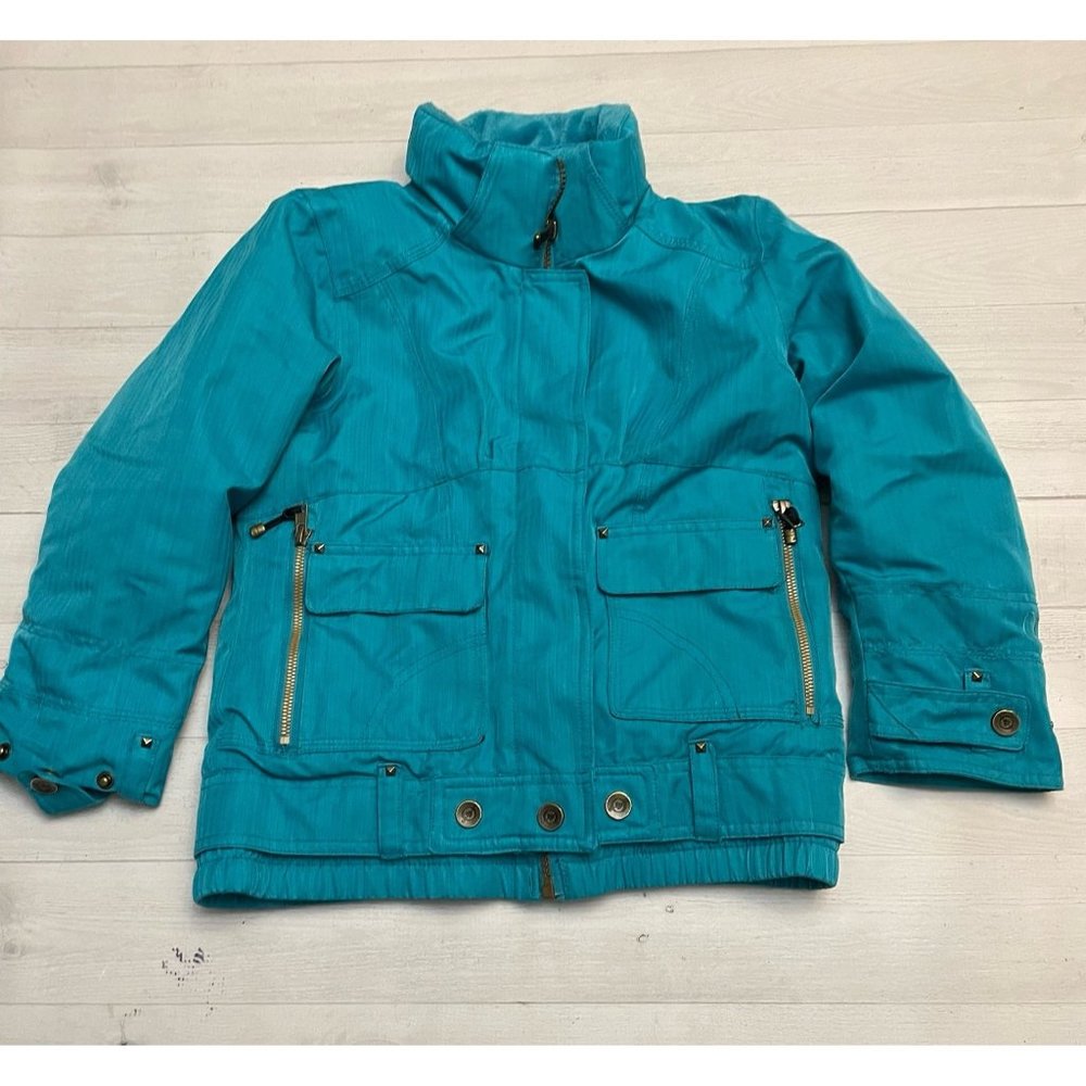 Obermeyer kids aqua blue jacket size 8‎